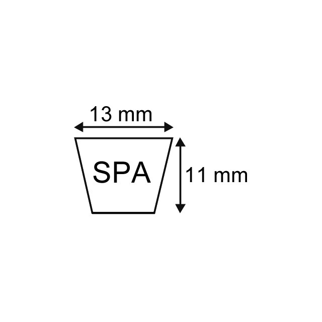 Courroie Trapezoidale Lisse SPA1582 - 13X11X1582 référence fournisseur 30806364